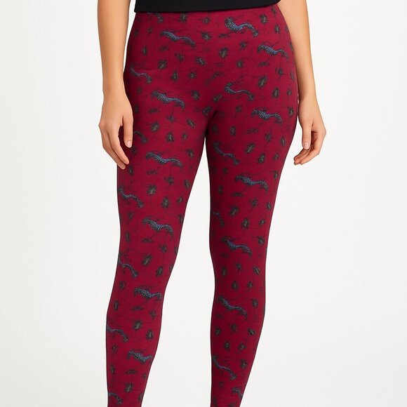 LuLaRoe Pants - LuLaRoe TC Spider Print Burgundy Leggings NWT Halloween Stretchy